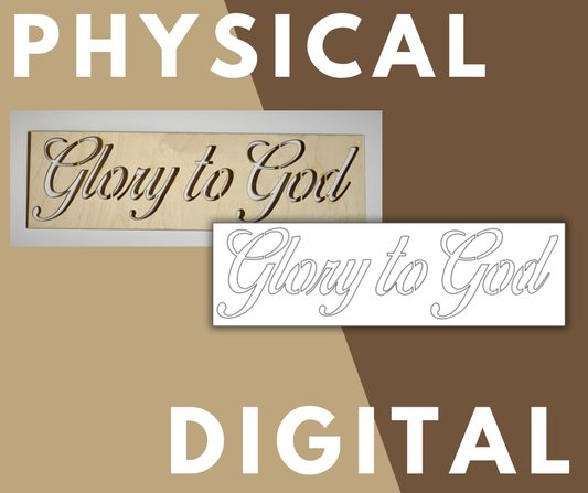 Glory to God Layout Stencil