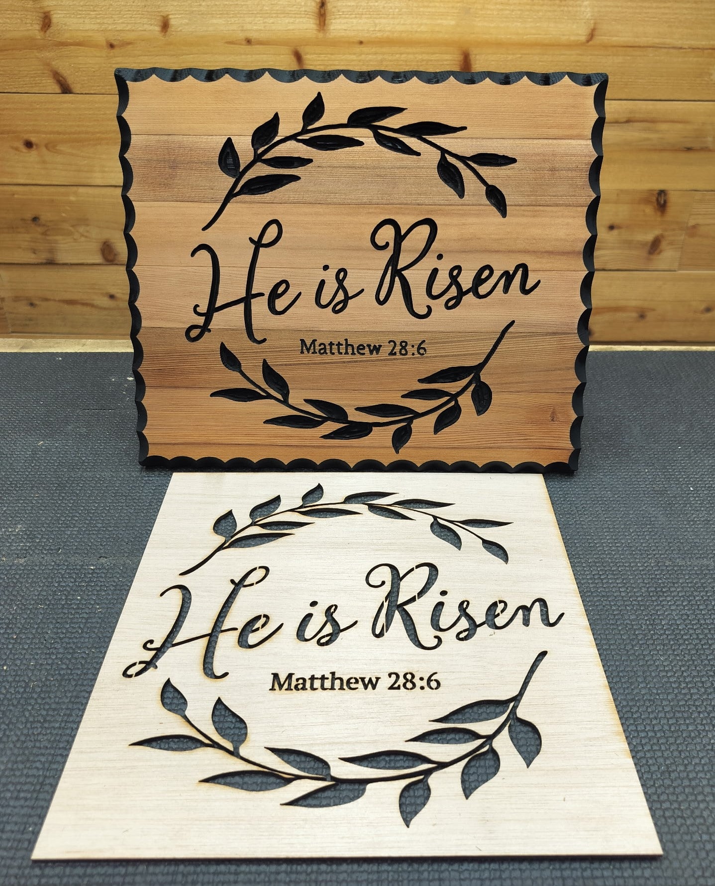 He Is Risen Matthew 28:6 Stencil 4/25