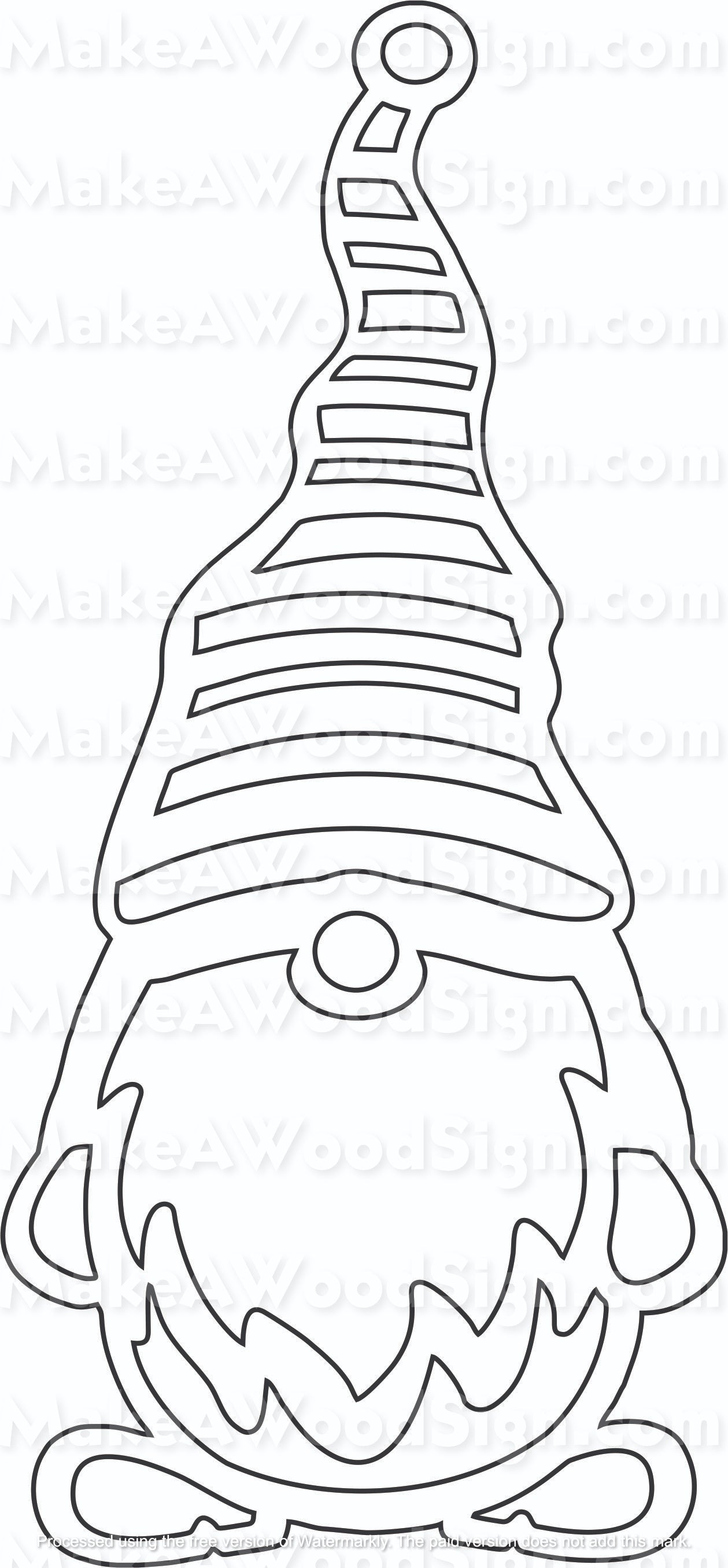 Christmas Gnome Stencil