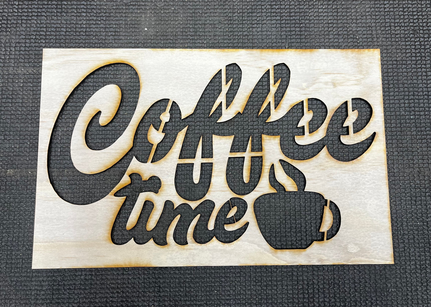 Coffee Time Stencil 3/25