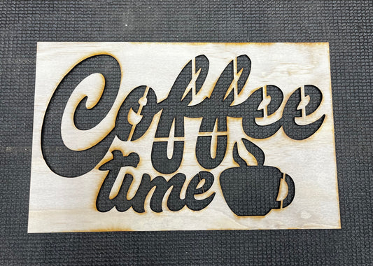 Coffee Time Stencil 3/25