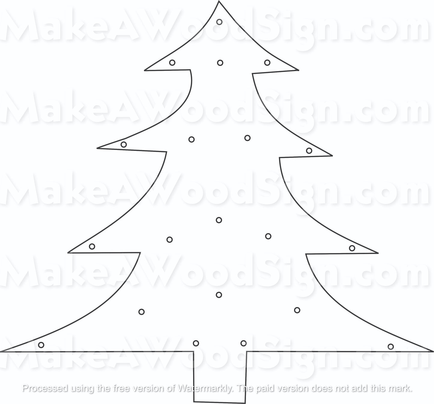 Christmas Tree Layout Stencil