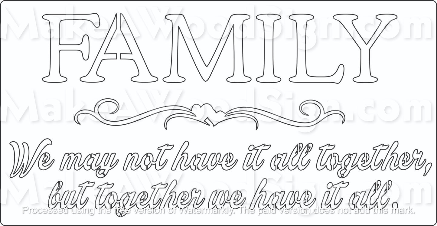 Family Layout Stencil