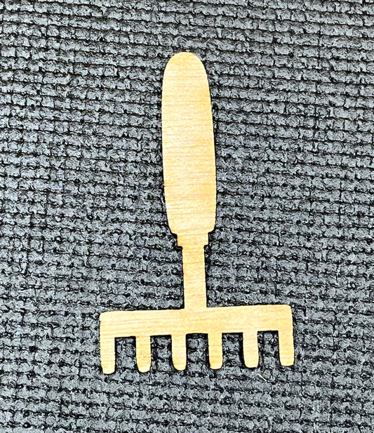 Garden Hand Rake Layout Template