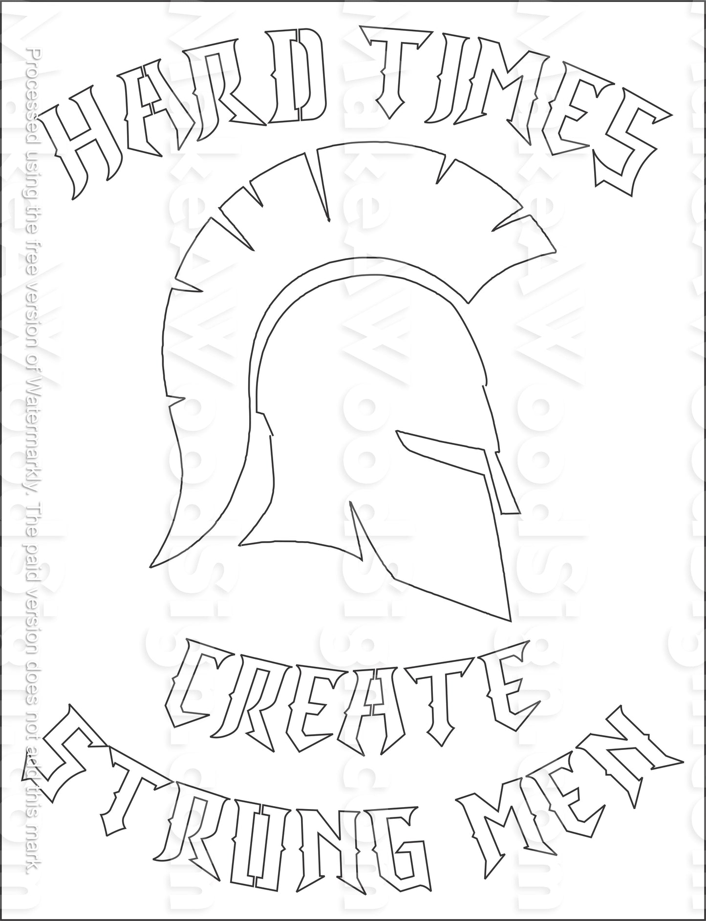 Strong Men Layout Stencil Nov. 23