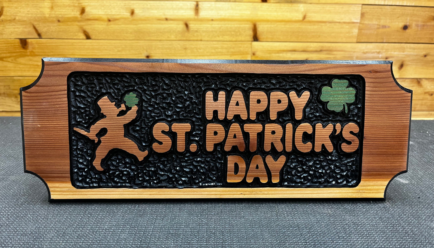 Happy St. Patrick's Day Stencil Layout Stencil