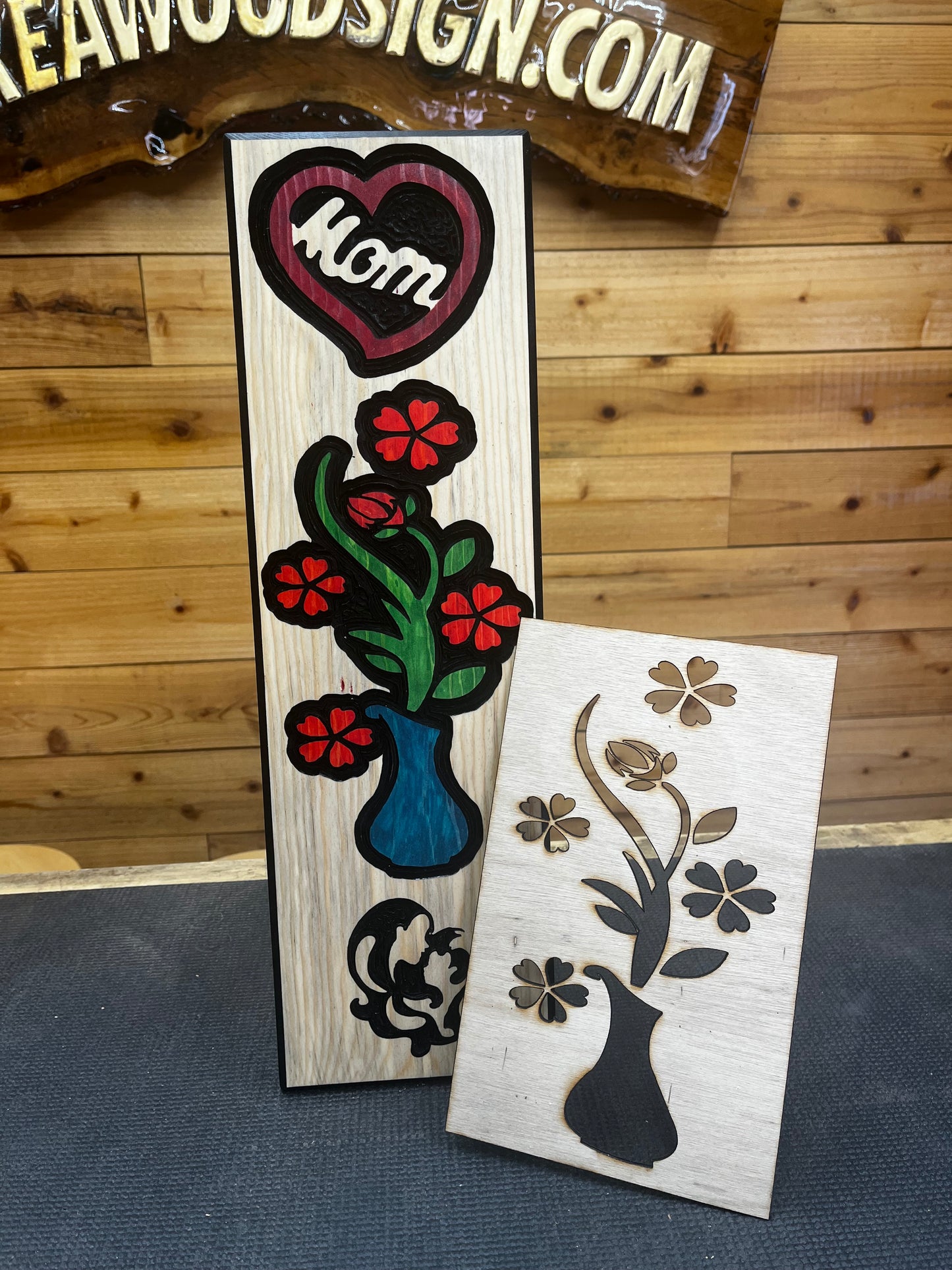 Mothers Day Flowers layout Stencil May