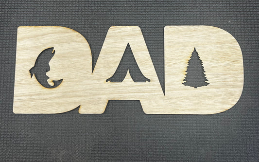DAD Fishing Stencil