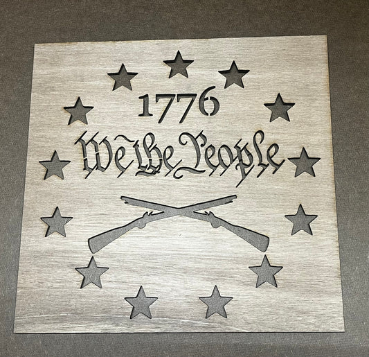 We The People 1776 Stencil 7/25
