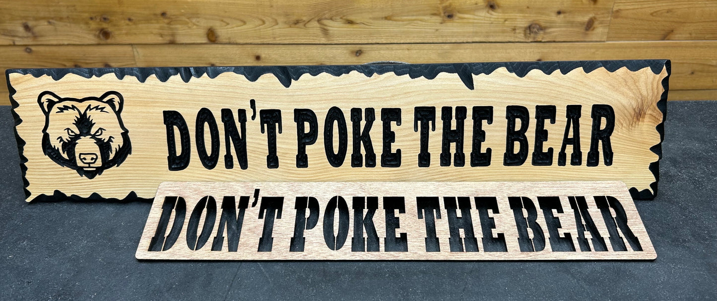 Don't Poke The Bear Layout Stencil