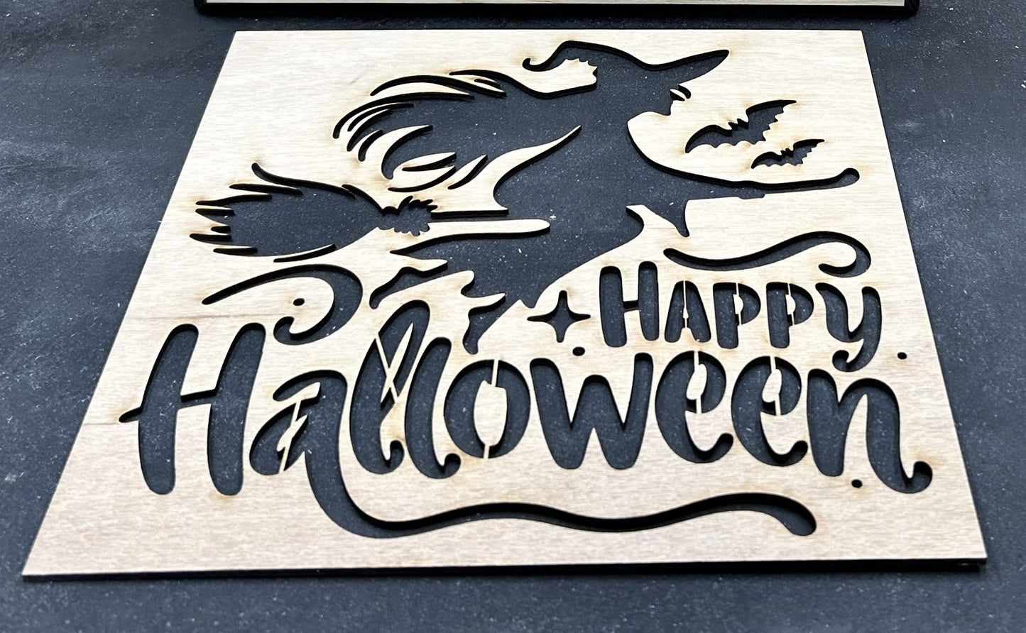 Happy Halloween Witch Stencil 10/25