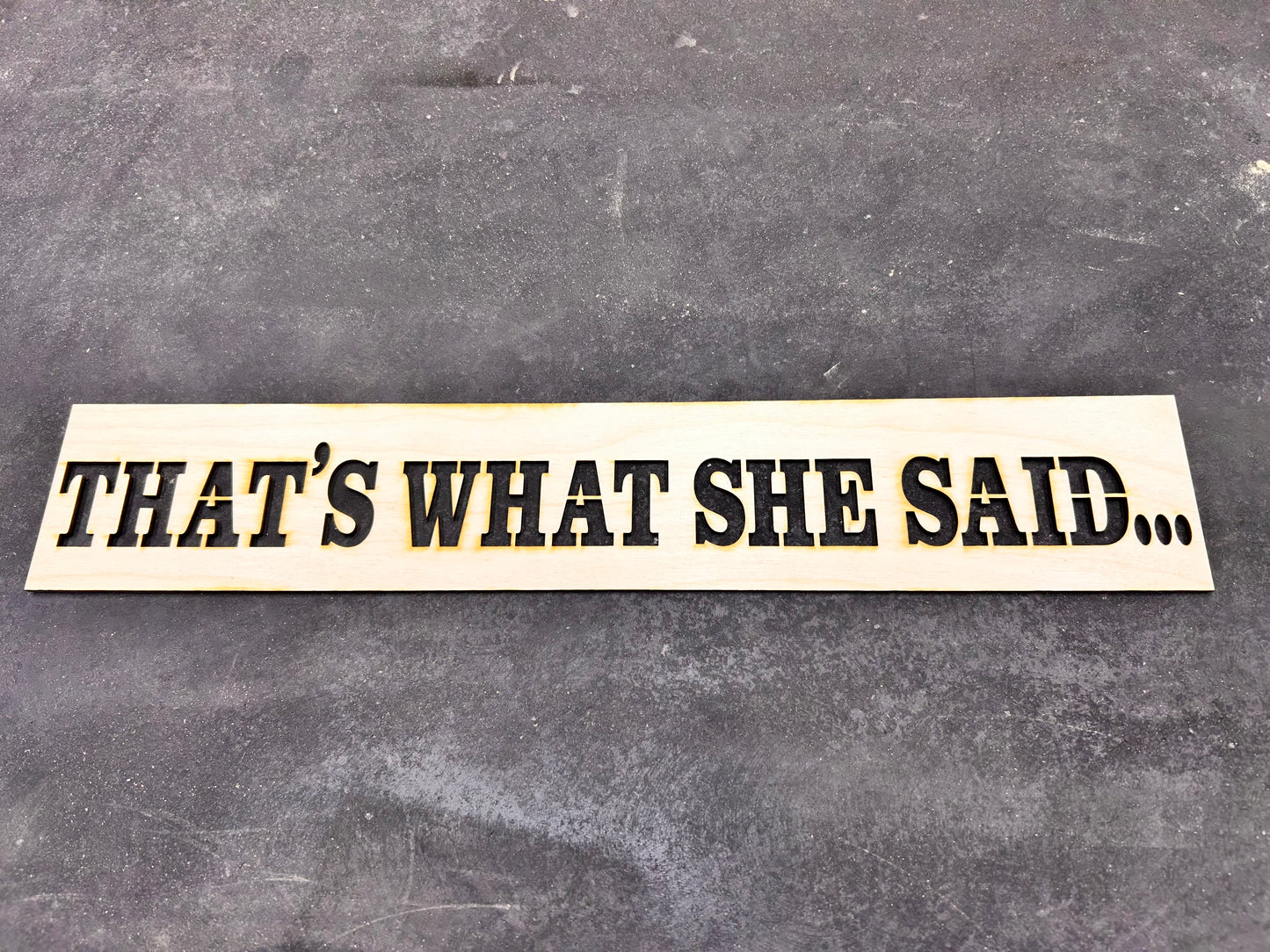That's what she said Stencil March 2026