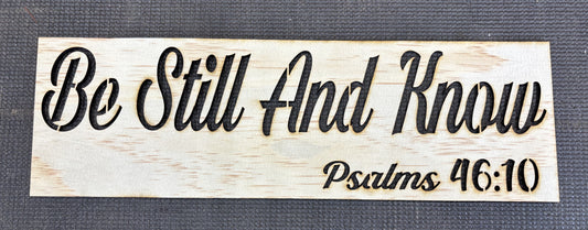 Be Still and Know Psalms 46:10 Stencil