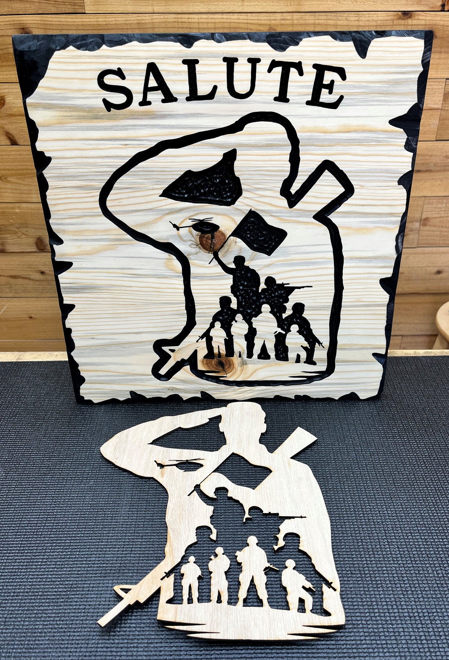 Salute Layout Stencil