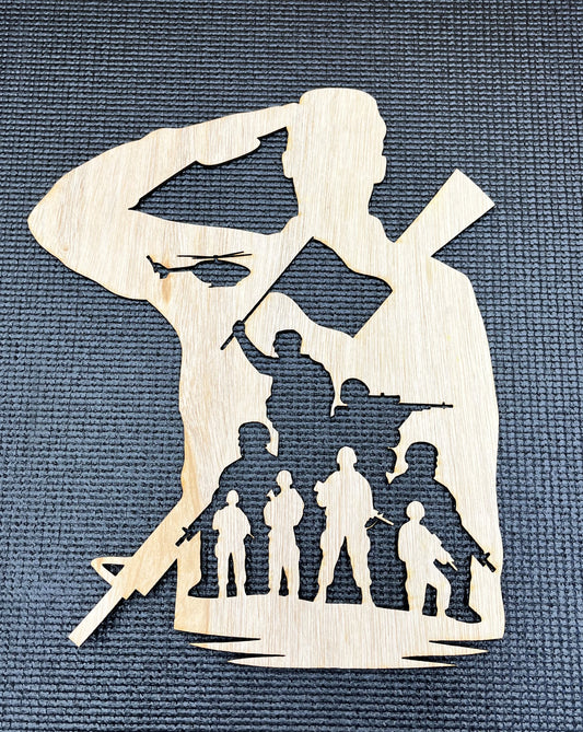 Salute Layout Stencil