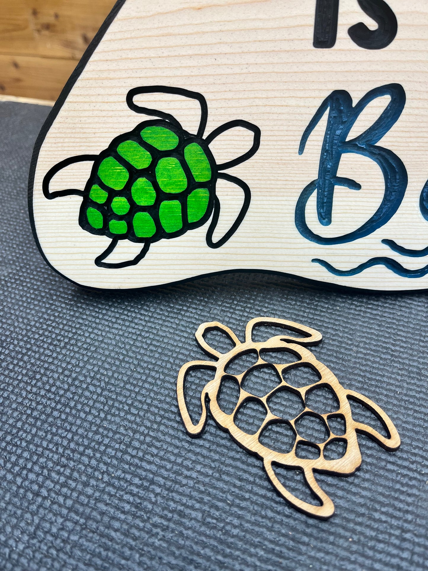 Beach Turtle Layout Template 6/24