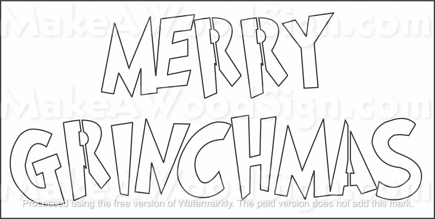 Merry Grinchmas Layout Stencil