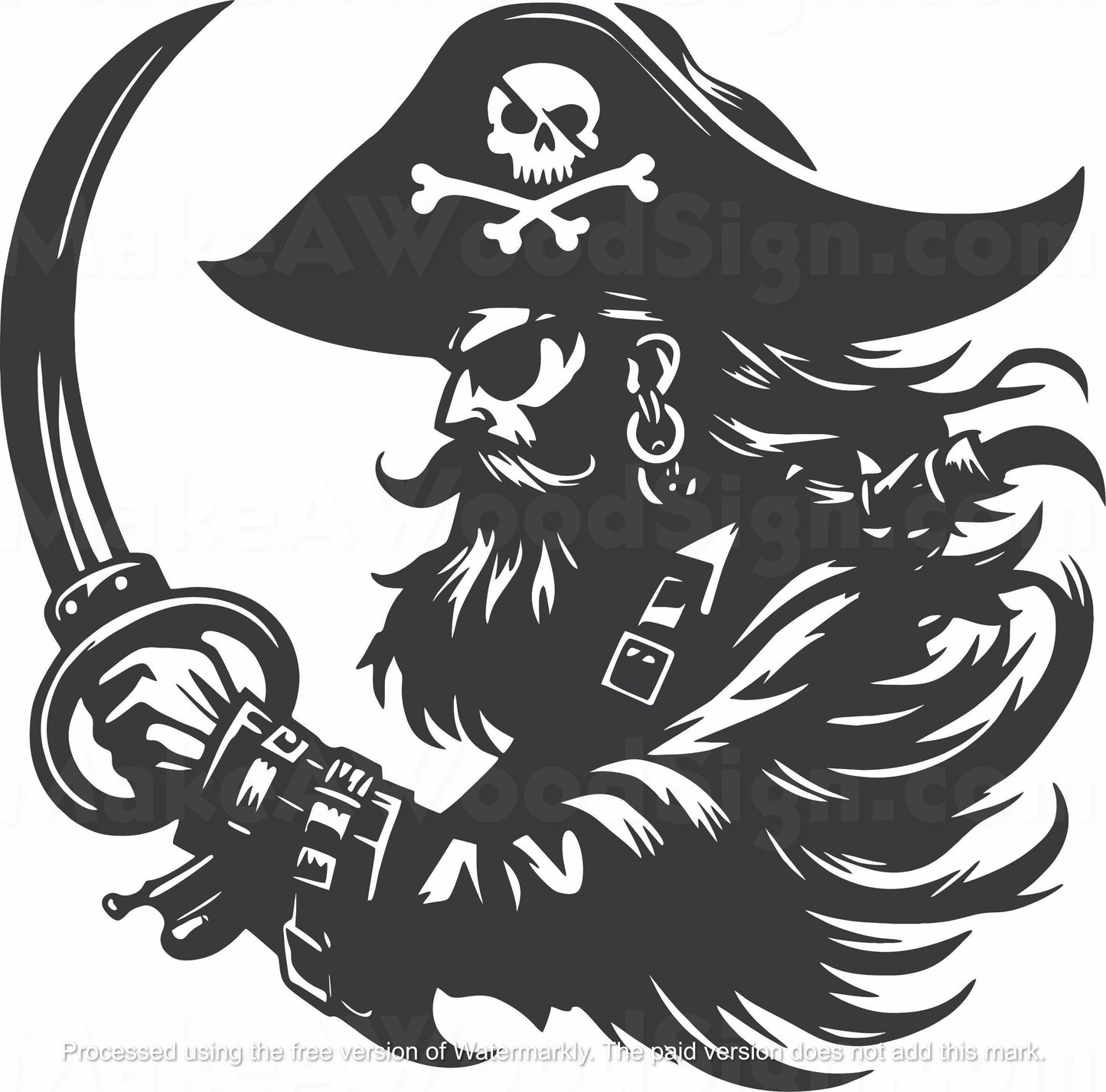 Pirate Layout Stencil 8/25