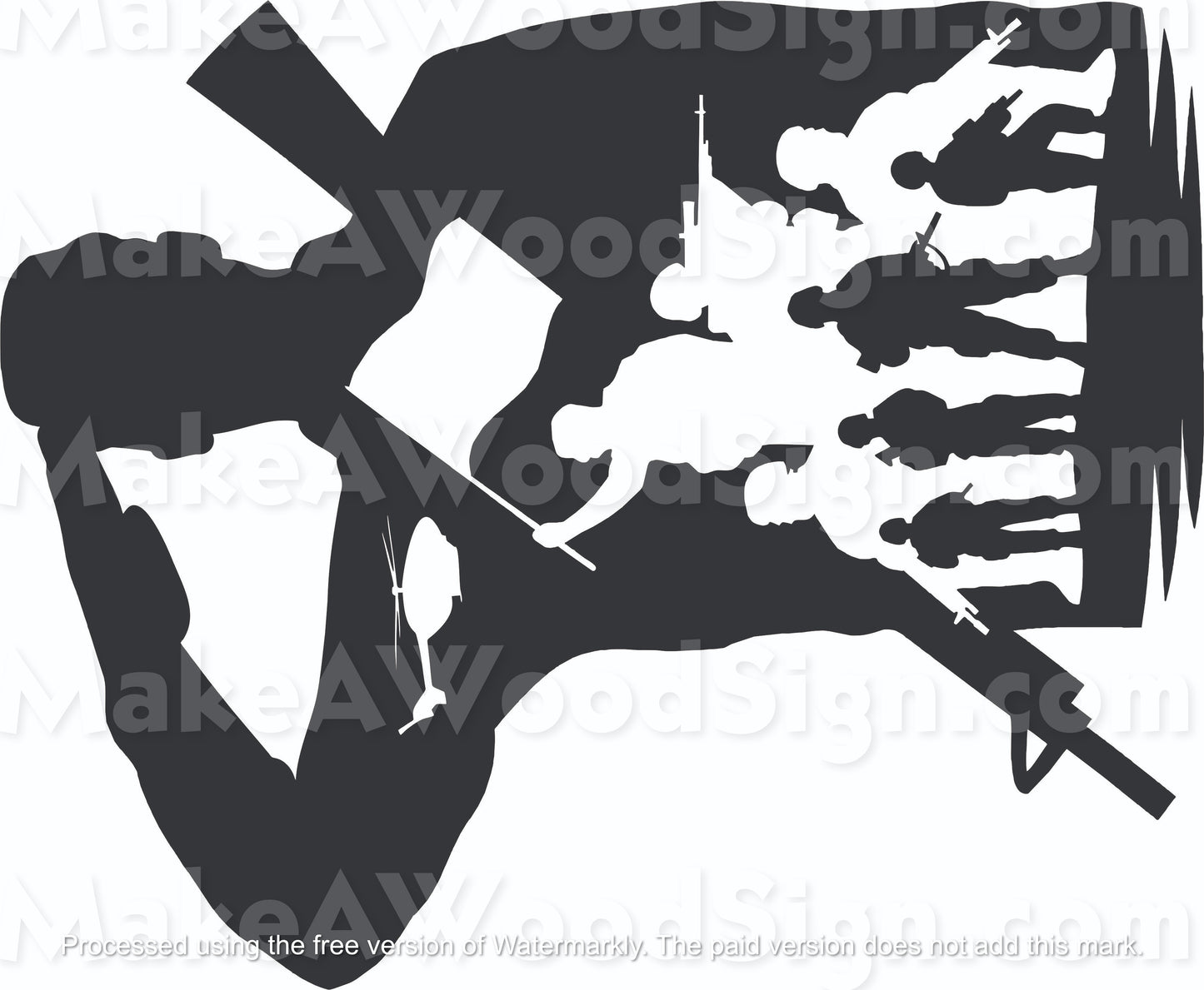 Salute Layout Stencil