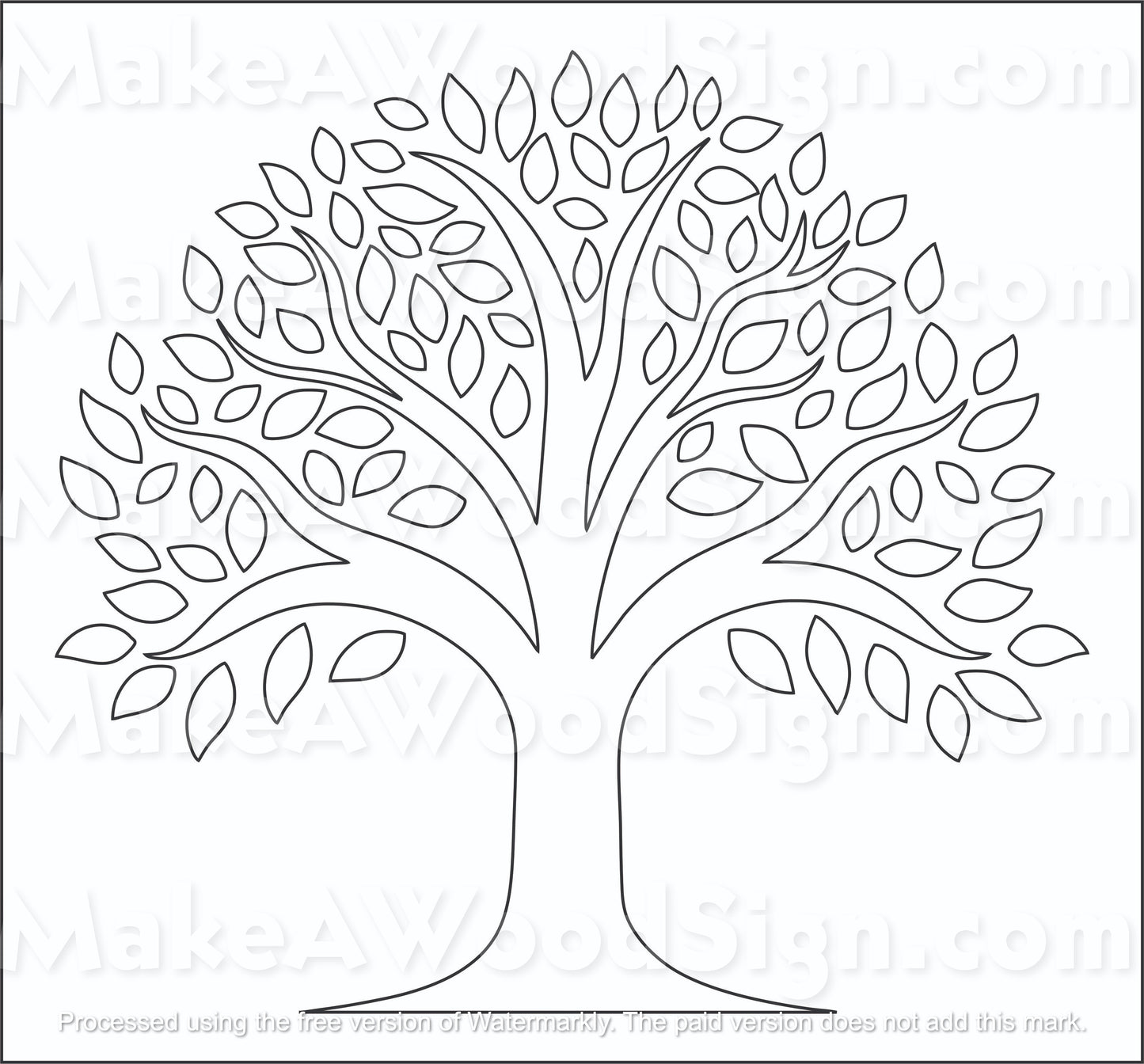 "NEW" Large Tree of Life Stencil