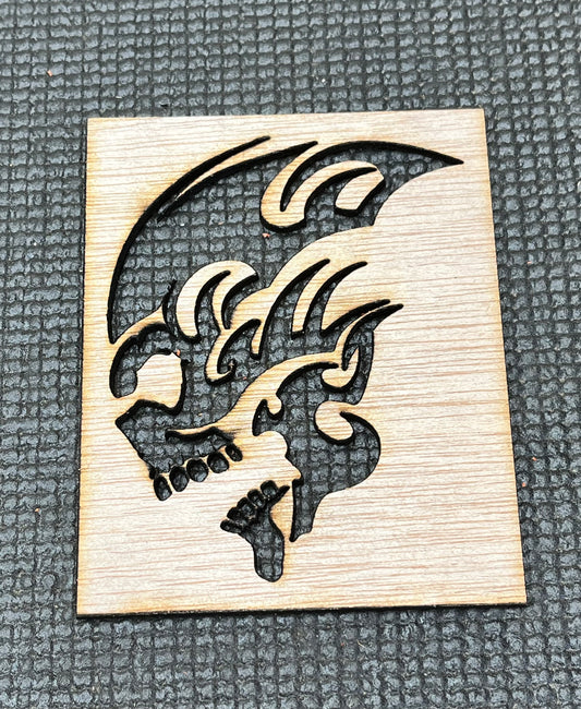 Tribal Skull Layout Template
