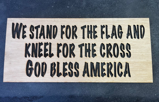 We Stand Layout Stencil