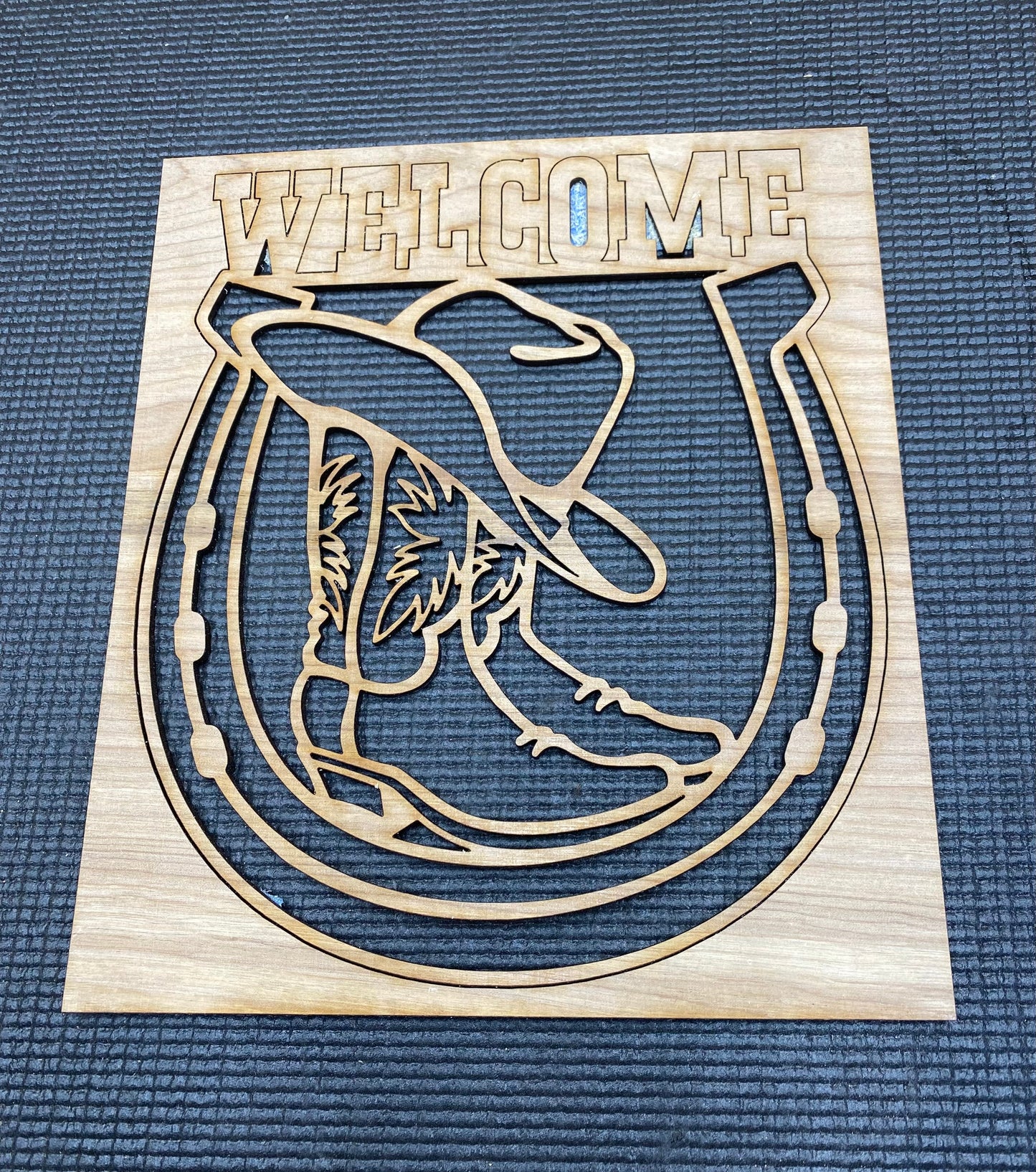 Cowboy Welcome Stencil