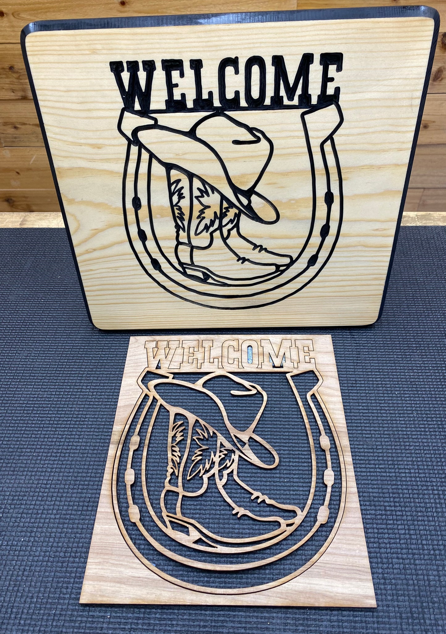 Cowboy Welcome Stencil