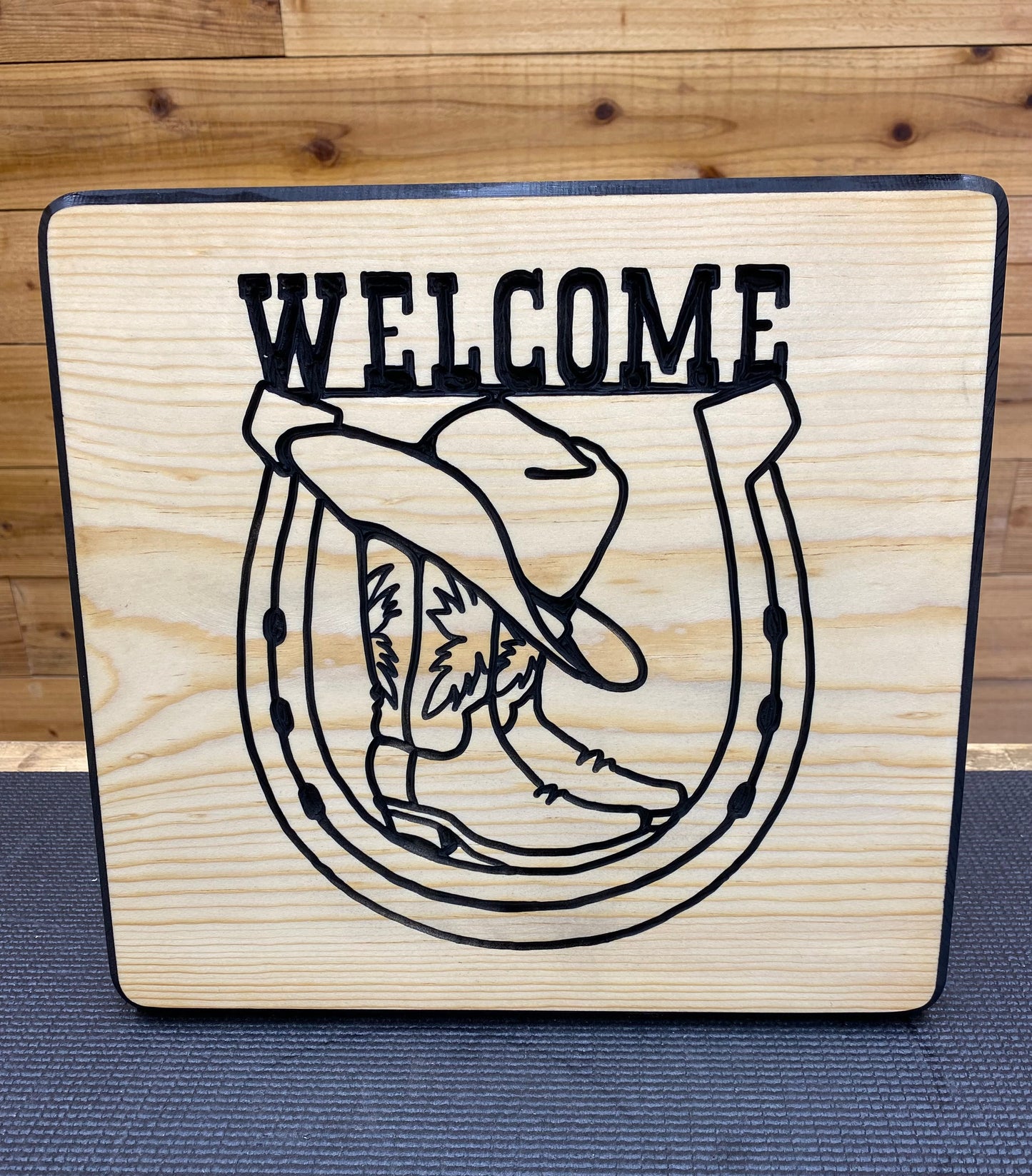 Cowboy Welcome Stencil