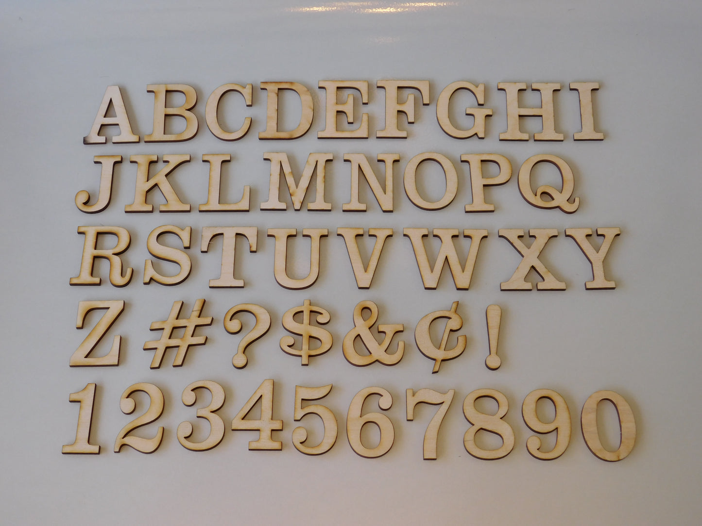4 Inch Layout Letter Set Clarendon