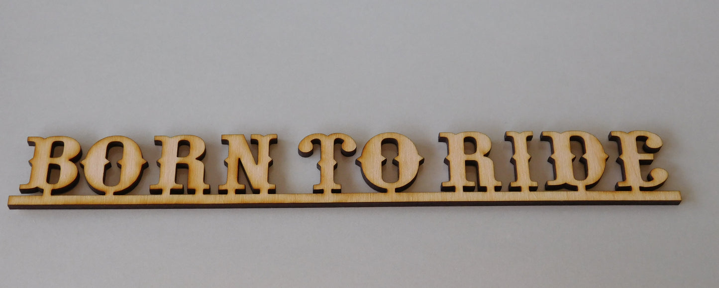 Born To Ride Layout Letter Template LARGE - Western