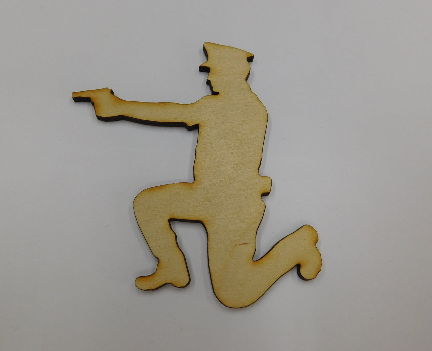 Kneeling Police Officer