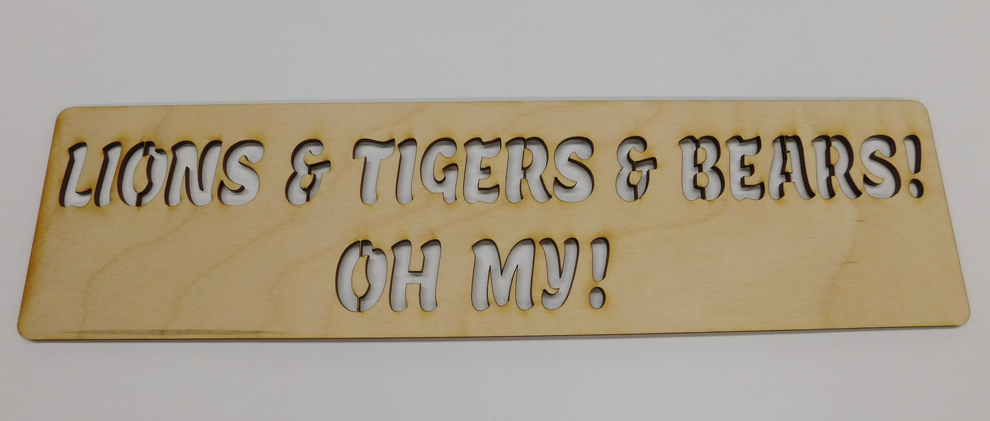 LIONS & TIGERS & BEARS LAYOUT STENCIL