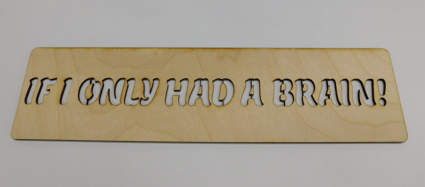 If I Only Had A Brain Layout Stencil