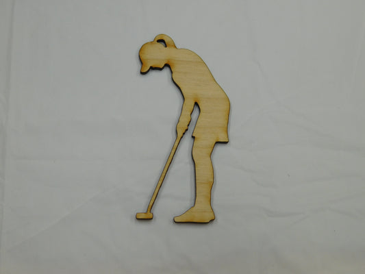 Female Golfer Layout Template