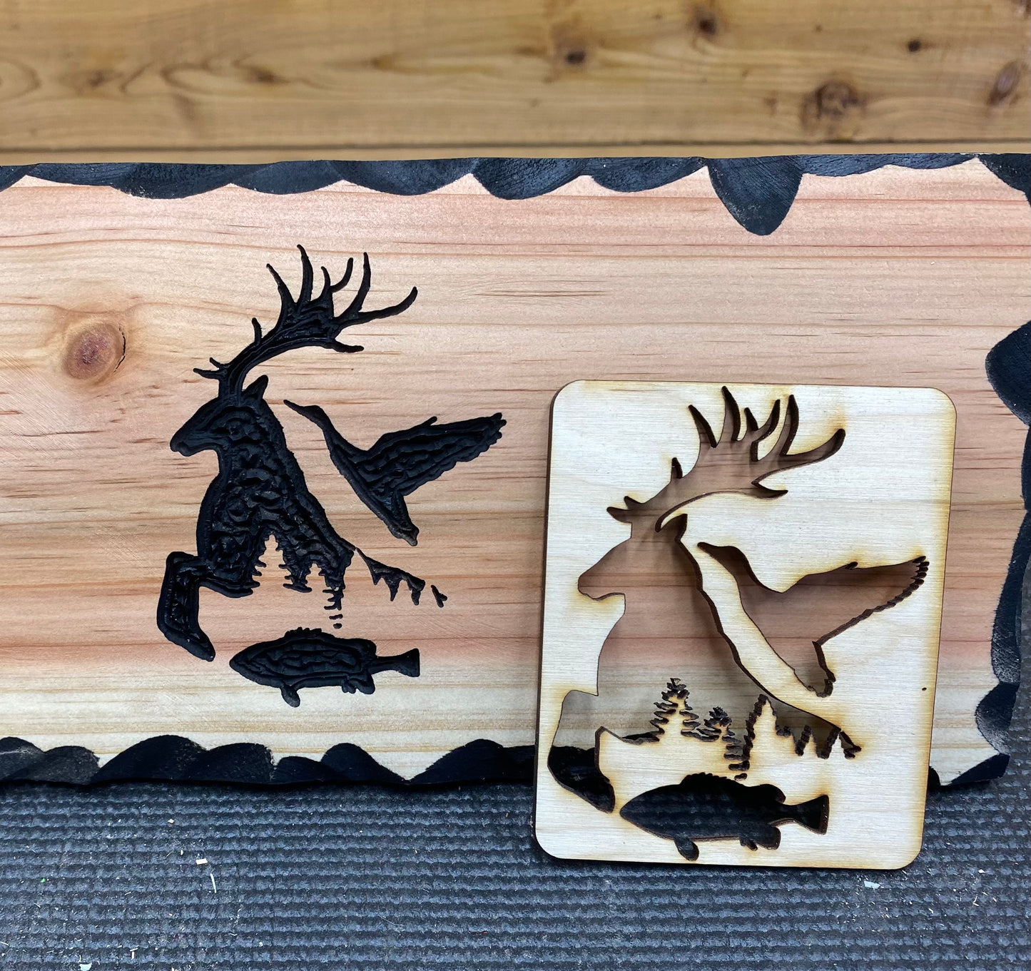 Deer/Fish/Duck Layout Template