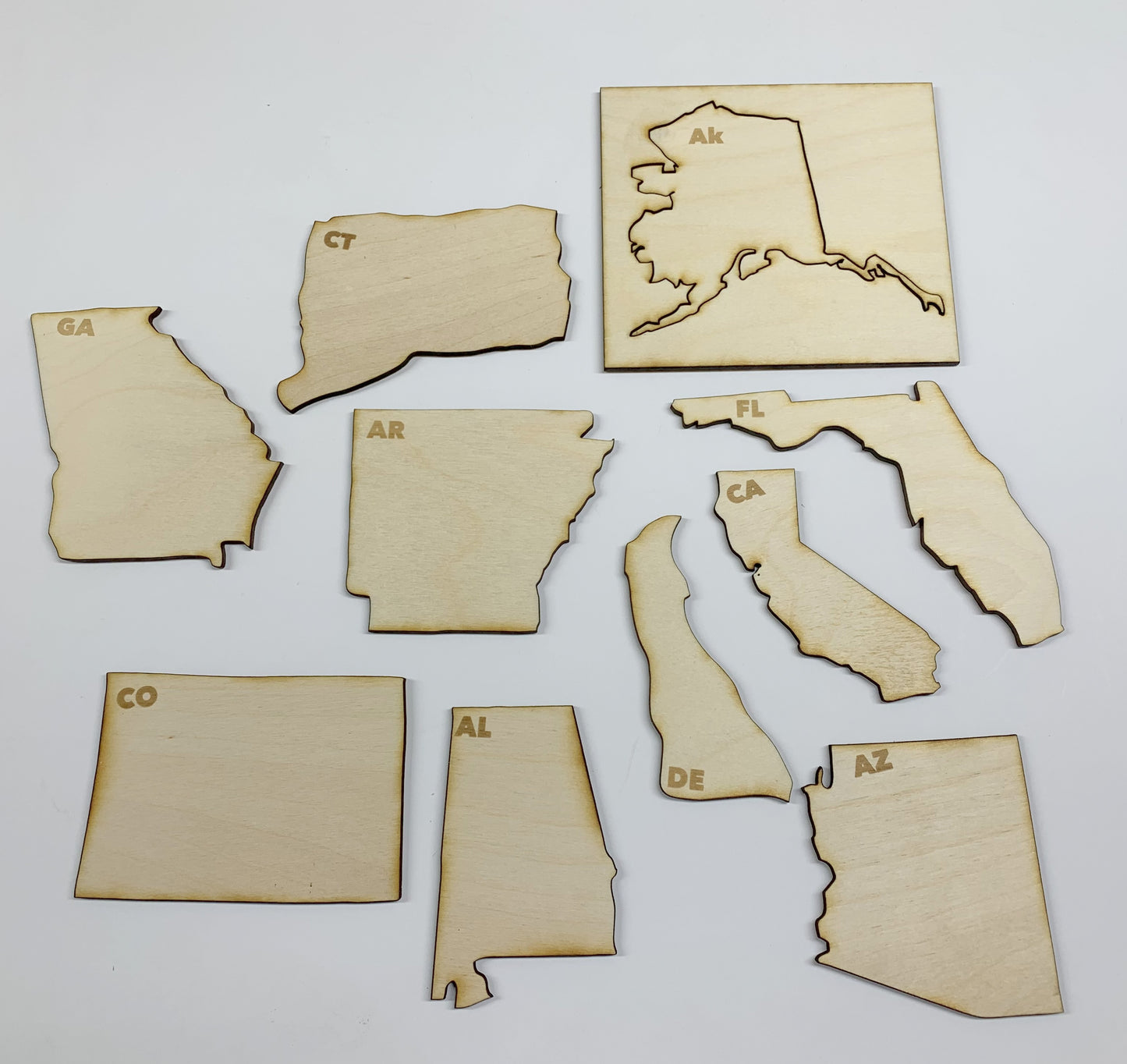 State Layout Templates #1 (AL-GA)