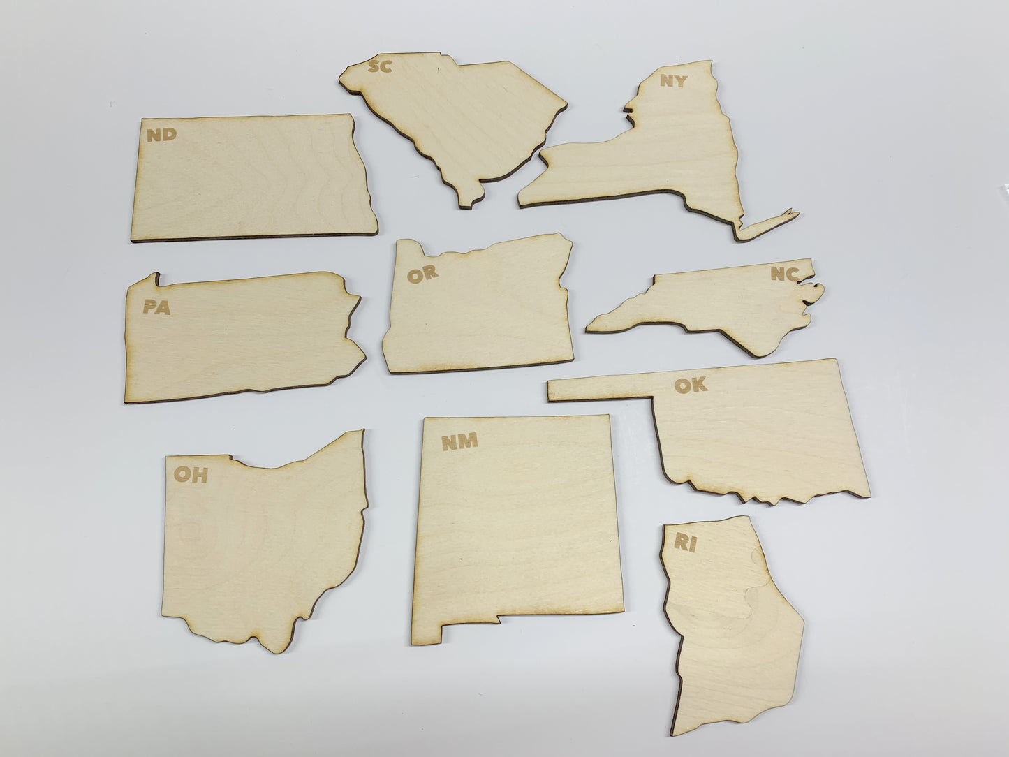 State Layout Templates #4 (NM - SC)