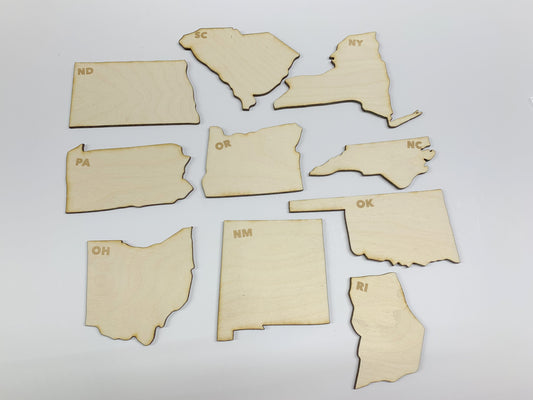 State Layout Templates #4 (NM - SC)