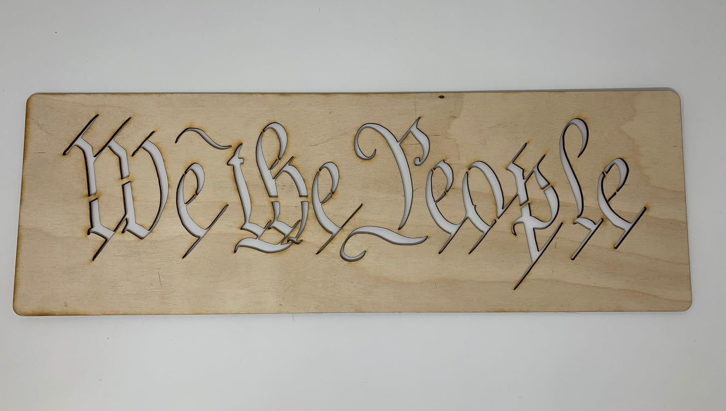 WE THE PEOPLE Layout Stencil