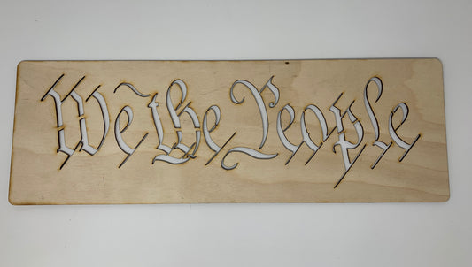 WE THE PEOPLE Layout Stencil