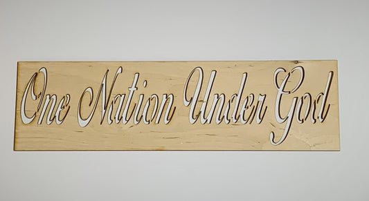 One Nation Under God Layout Stencil