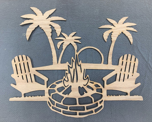 Sunset Paradise Stencil