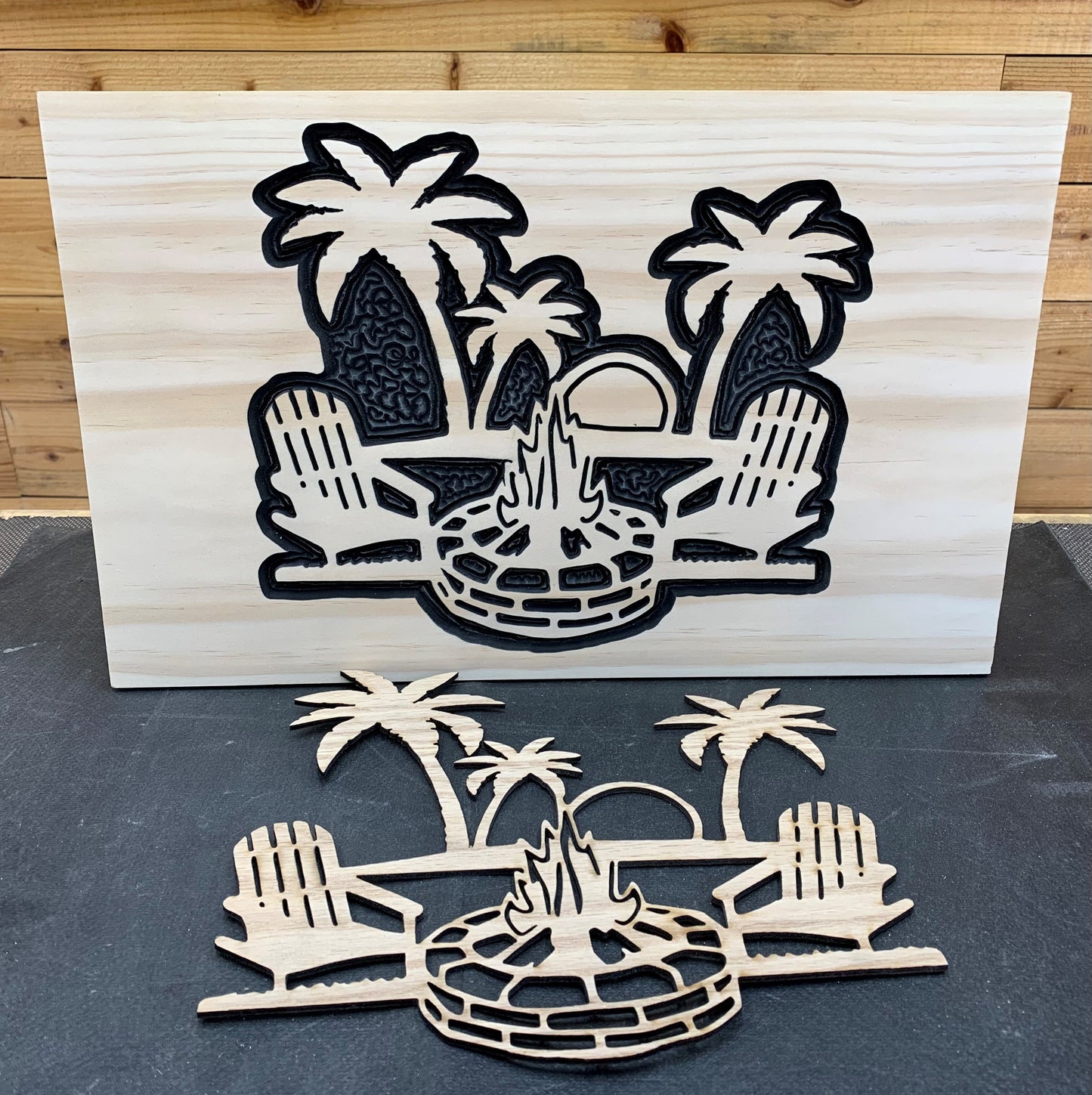 Sunset Paradise Stencil
