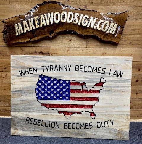 United States Flag Layout Stencil