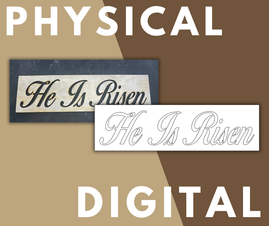 He Is Risen Sign Language Design He Is Risen Stencil โ Make a Wood Sign