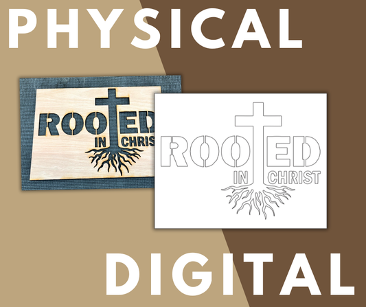 Rooted in Christ Layout Stencil
