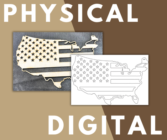 United States Flag Layout Stencil