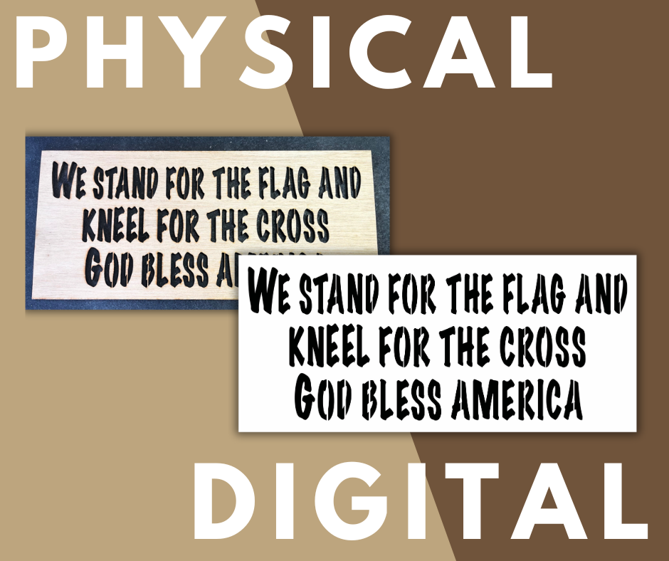 We Stand Layout Stencil