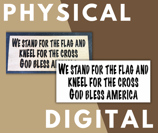 We Stand Layout Stencil